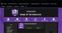 Desktop Screenshot of coalgateschools.org